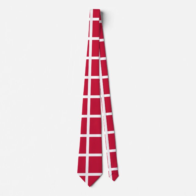 Gravata Bandeira da Dinamarca (Frente)