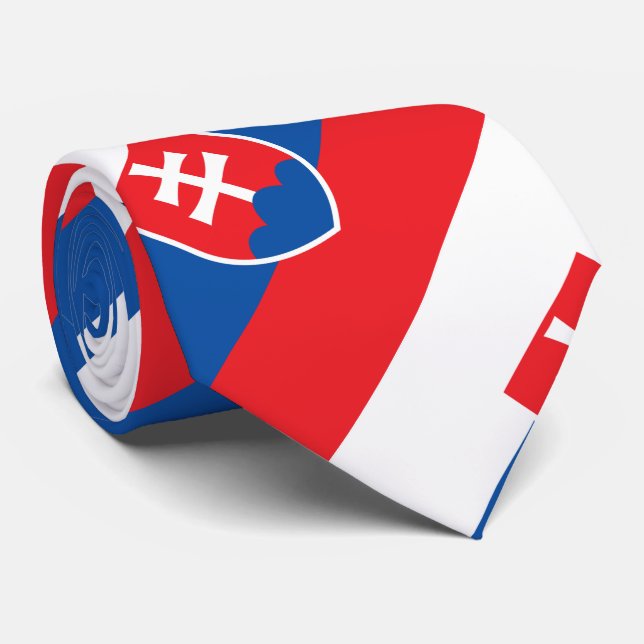 Gravata Bandeira da Eslováquia (Rolled)