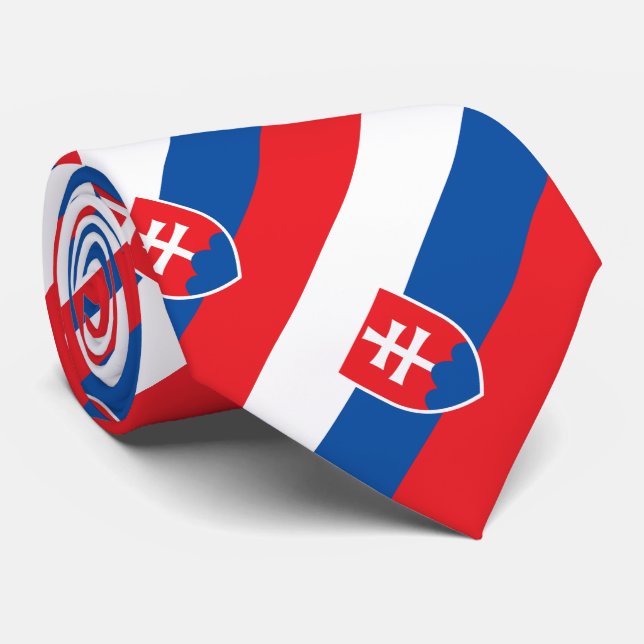 Gravata Bandeira da Eslováquia (Rolled)