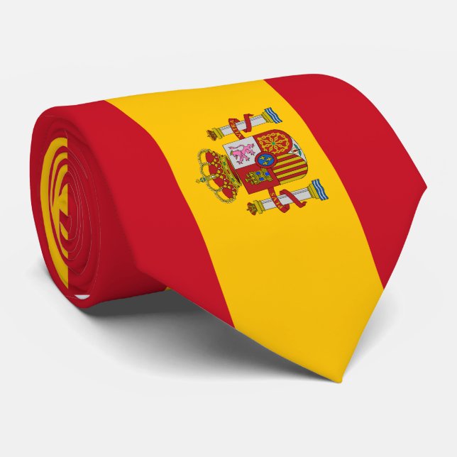 Gravata Bandeira da espanha (Rolled)