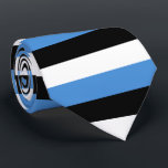 Gravata Bandeira da Estônia<br><div class="desc">Sinalizador das cores da Estônia: preto,  azul,  branco</div>