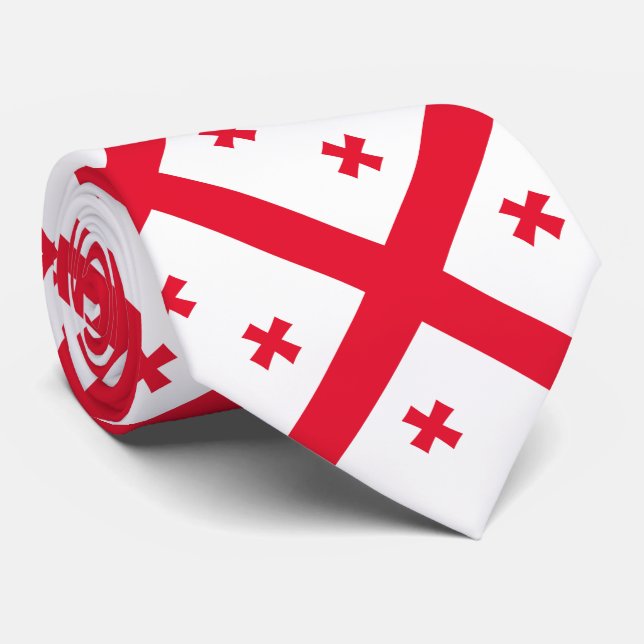 Gravata Bandeira da Geórgia (Rolled)