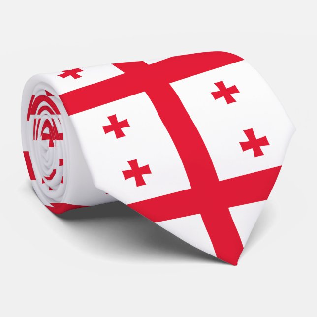 Gravata Bandeira da Geórgia (Rolled)