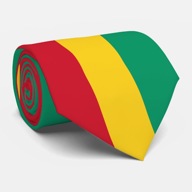 Gravata Bandeira da Guiné (Rolled)