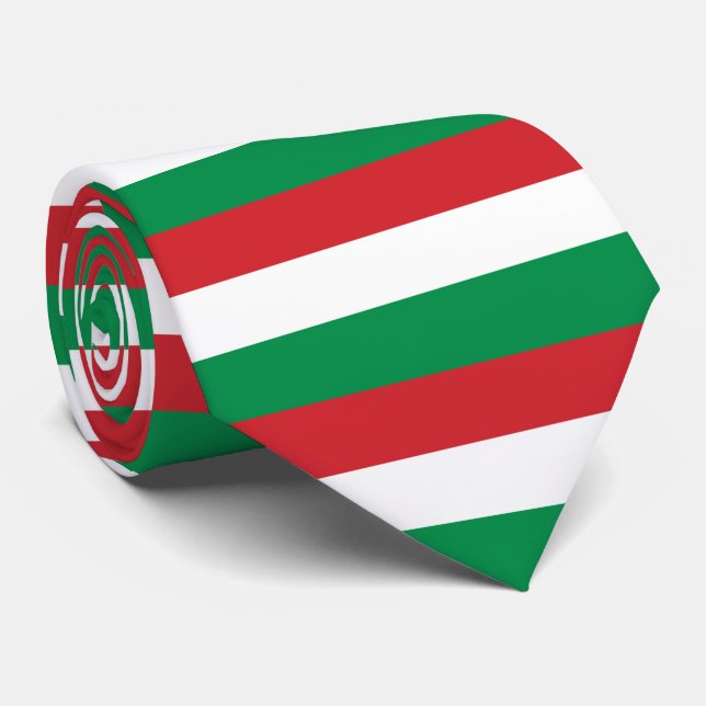 Gravata Bandeira da Hungria (Rolled)