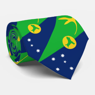 Gravata Bandeira da Ilha Christmas