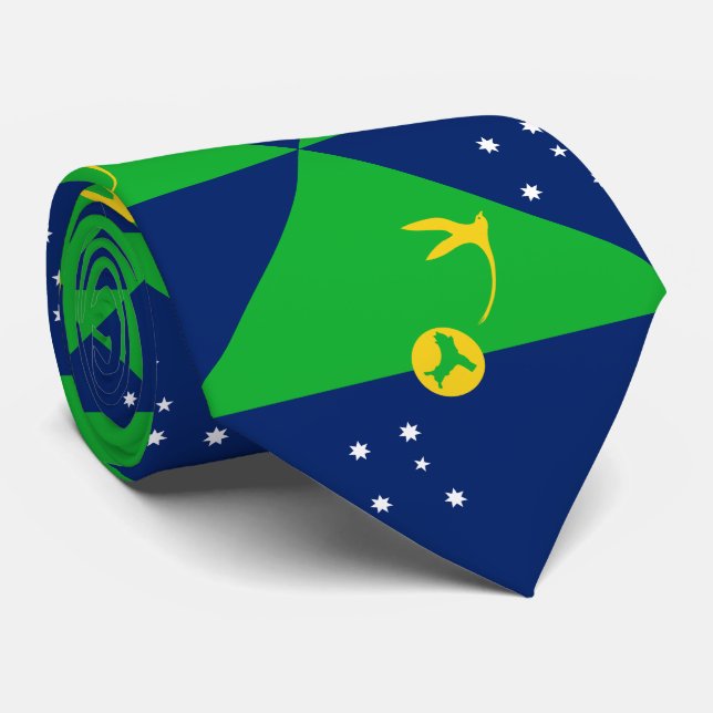 Gravata Bandeira da Ilha Christmas (Rolled)