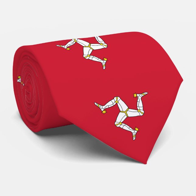 Gravata Bandeira da Ilha de Man (Rolled)