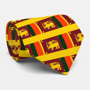 Gravata Bandeira da ilha de Sri Lanka