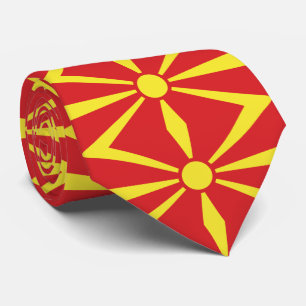 Gravata Bandeira da Macedônia do Norte