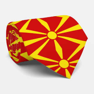 Gravata Bandeira da Macedônia do Norte