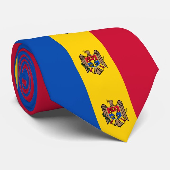 Gravata Bandeira da Moldávia (Rolled)