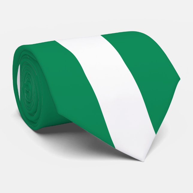 Gravata Bandeira da Nigéria Patriótica (Rolled)