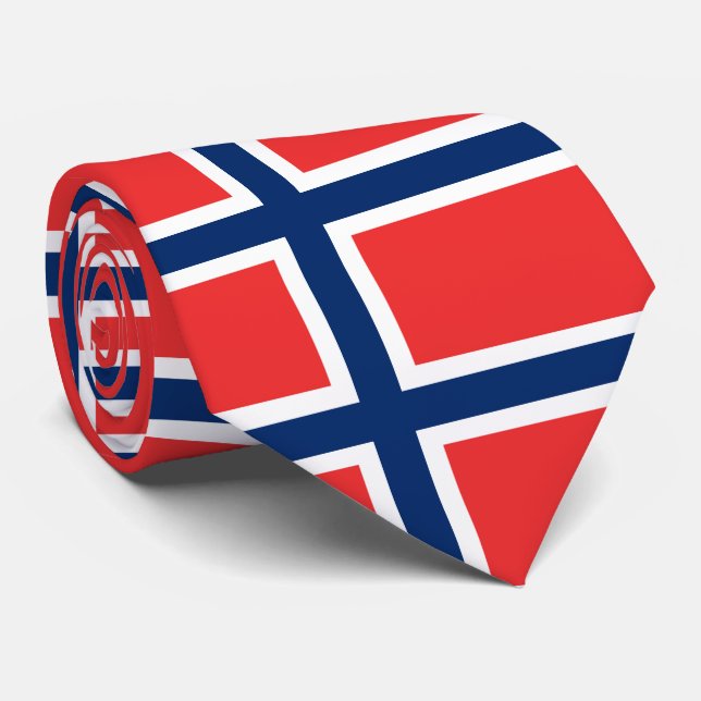 Gravata Bandeira da Noruega (Rolled)