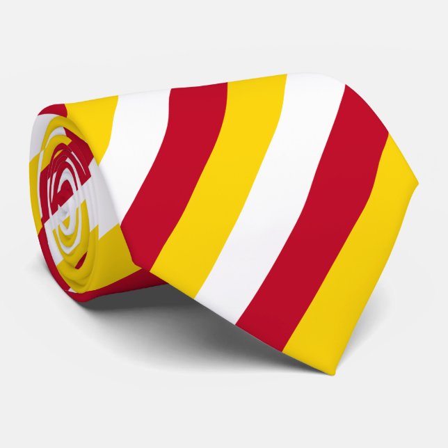 Gravata Bandeira da Ossétia do Norte (Rolled)