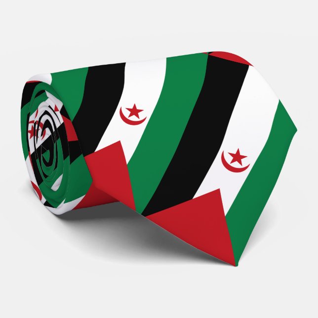Gravata Bandeira da República Árabe Saaraui Democrática (Rolled)