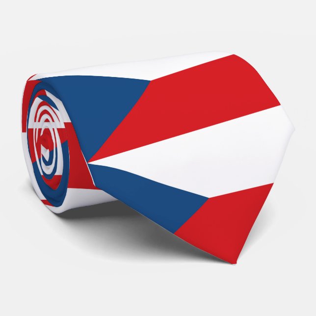Gravata Bandeira da República Checa (Rolled)