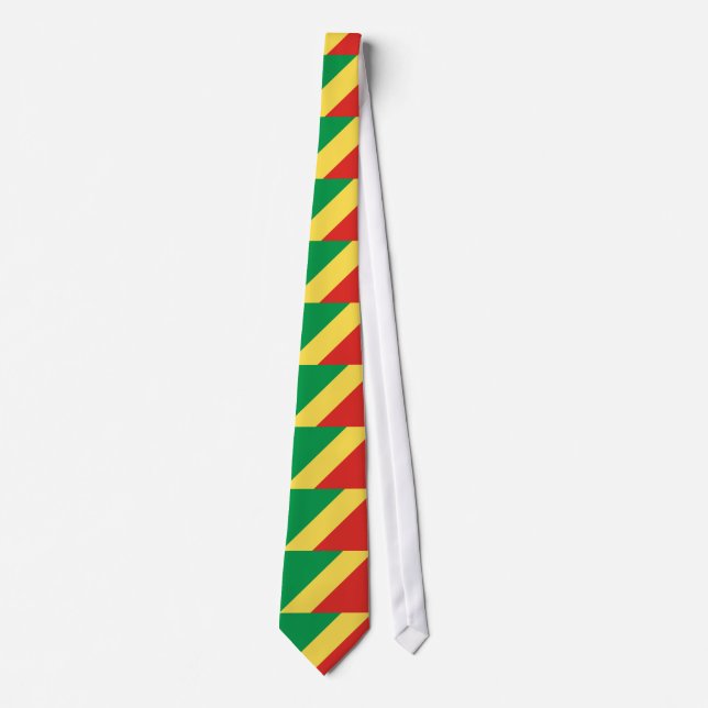 Gravata Bandeira da República do Congo (Frente)