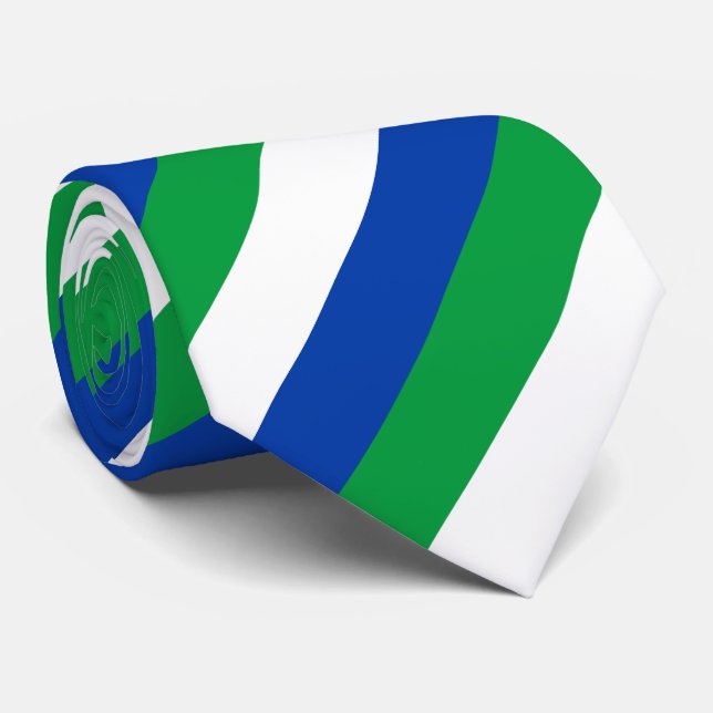 Gravata Bandeira da República Komi (Rolled)