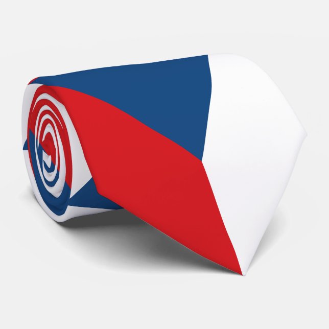 Gravata Bandeira da República Tcheca (Rolled)