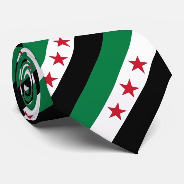 Gravata Bandeira da Síria (Rolled)