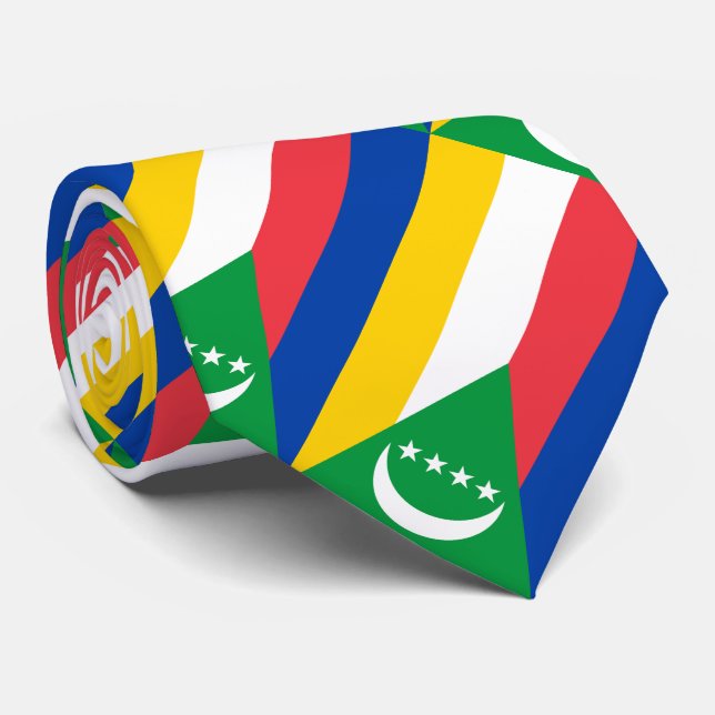Gravata Bandeira das Comores (Rolled)