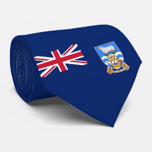 Gravata Bandeira das Ilhas Falkland (Território Britânico)
