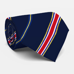 Gravata Bandeira das listras de Costa Rica