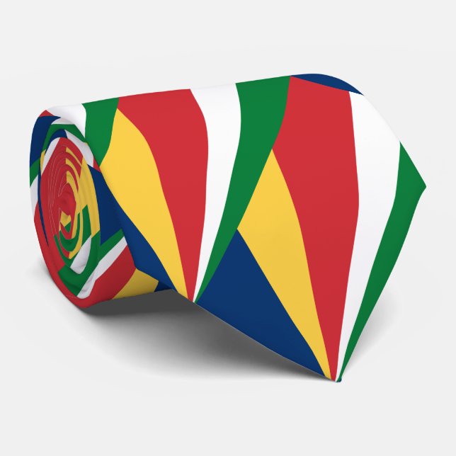 Gravata Bandeira das Seychelles (Rolled)