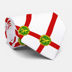 Gravata Bandeira de Alderney Patriótica