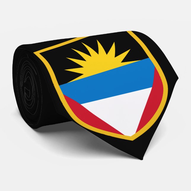Gravata Bandeira de Antígua e Barbuda (Rolled)