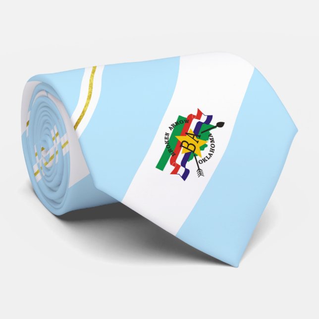 Gravata Bandeira de Arrow (Oklahoma) (Rolled)