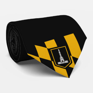 Gravata Bandeira de Baltimore (Maryland, EUA)