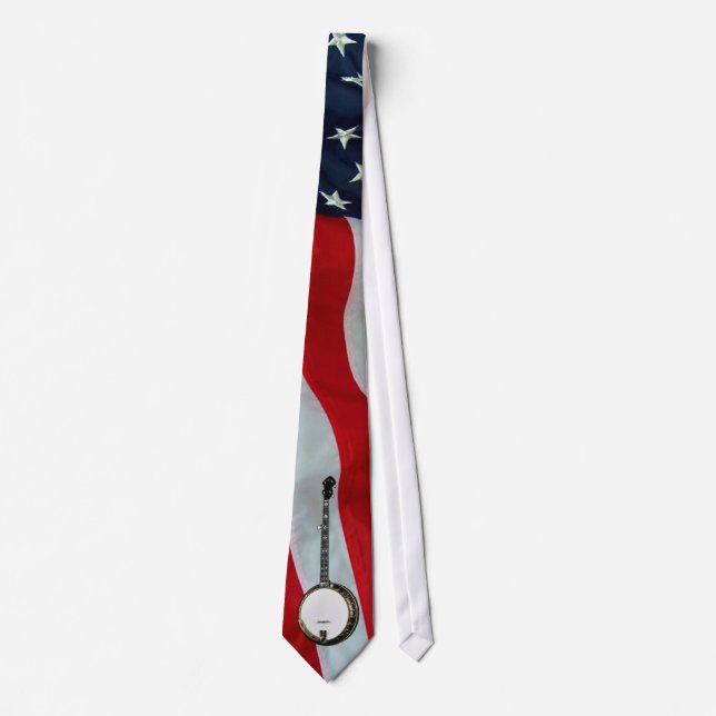 GRAVATA BANDEIRA DE BANJO-TIE-AMERICAN (Frente)