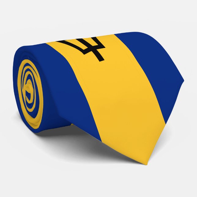 Gravata Bandeira de Barbados (Rolled)