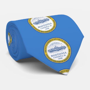 Gravata Bandeira de Boston, Massachusetts Tie