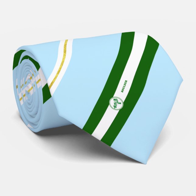 Gravata Bandeira de Boulder (Colorado) (Rolled)