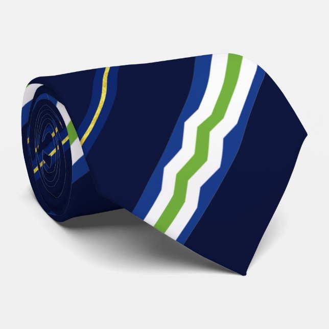 Gravata Bandeira de Burlington (Vermont) (Rolled)