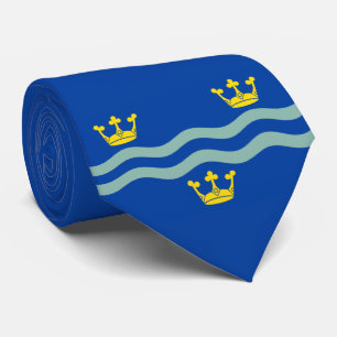 Gravata Bandeira de Cambridgeshire (County of England, UK)