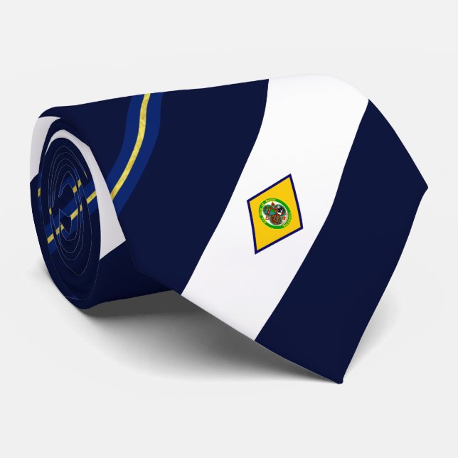 Gravata Bandeira de Dover (Delaware) (Rolled)