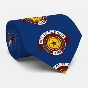 Gravata Bandeira de El Paso, Texas Tie