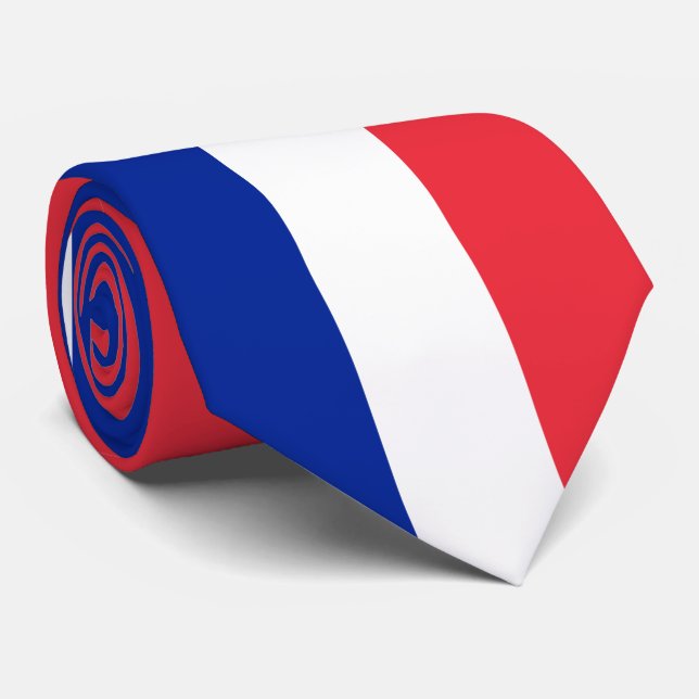 Gravata Bandeira de France; Bandeira francesa, la France (Rolled)