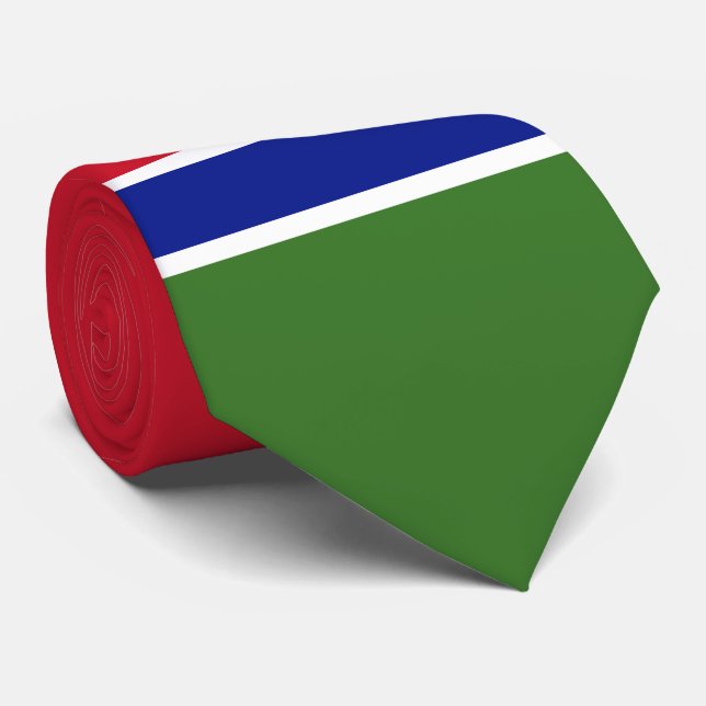 Gravata Bandeira de Gambia (Rolled)
