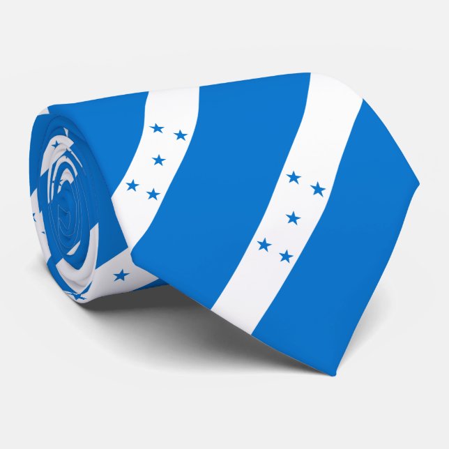 Gravata Bandeira de Honduras (Rolled)