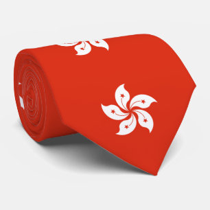 Gravata Bandeira de Hong Kong
