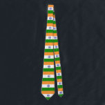 Gravata Bandeira de India<br><div class="desc">A bandeira indiana é uma tricolour horizontal carregado com no meio um o emblema. As cores usadas na bandeira são azuis,  alaranjado,  branco,  verde. A proporção da bandeira indiana é 2: 3. A bandeira de India foi adotada em 1947.</div>