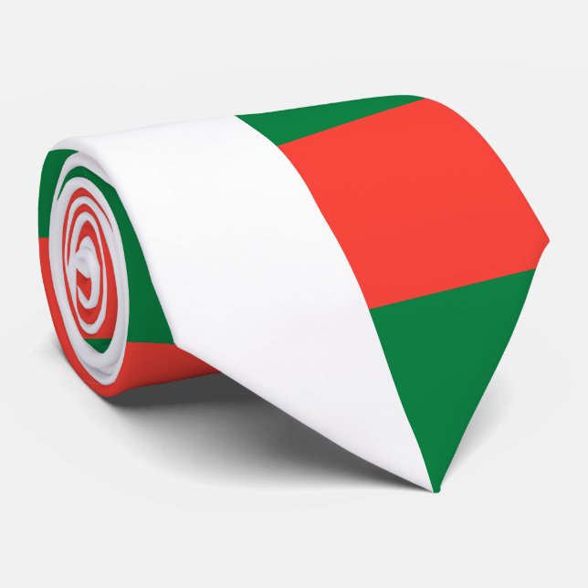 Gravata Bandeira de Madagascar (Rolled)