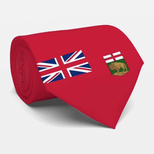 Gravata Bandeira de Manitoba (Rolled)