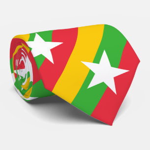 Gravata Bandeira de Myanmar
