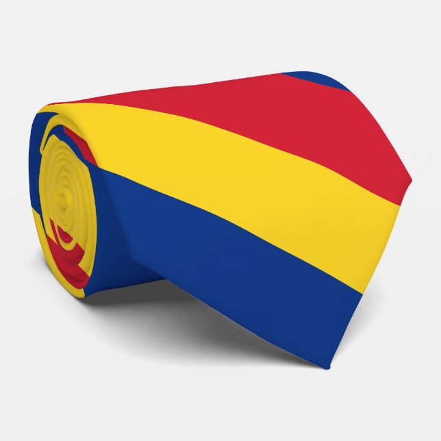 Gravata Bandeira de Romania (Rolled)